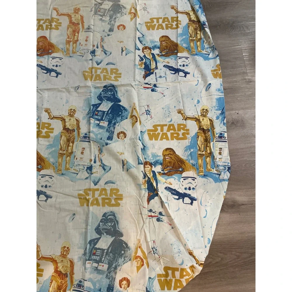 Star Wars A New Hope Twin Fitted Sheet 1977 Vintage Darth Vader Luke Leia R2-D2